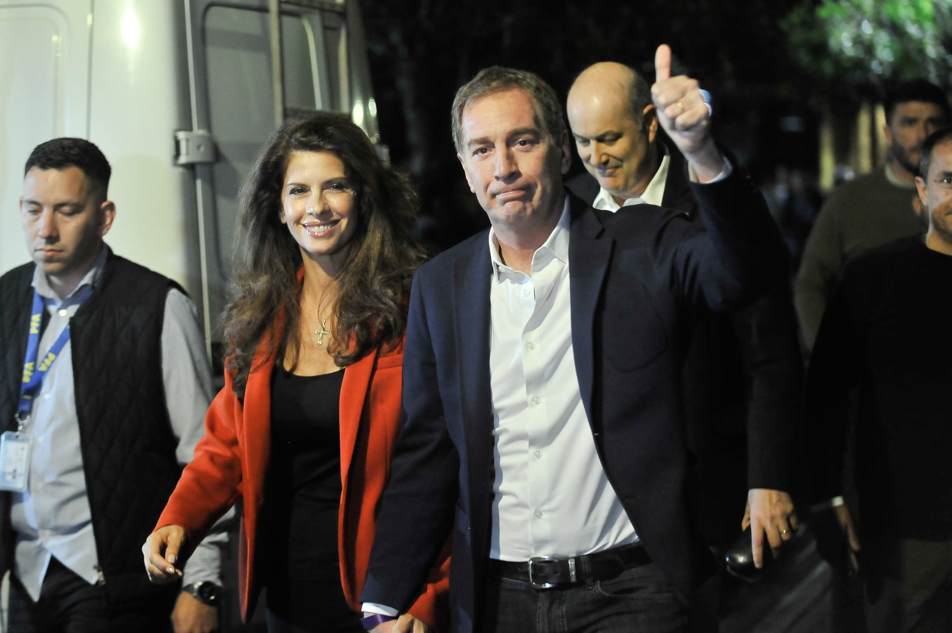 Diego Santilli y su esposa, Analia Maiorana (foto Gustavo Gavotti)