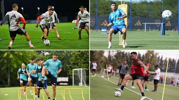 entrenamientos en la pretemporada Boca, River, Racing e Independiente
