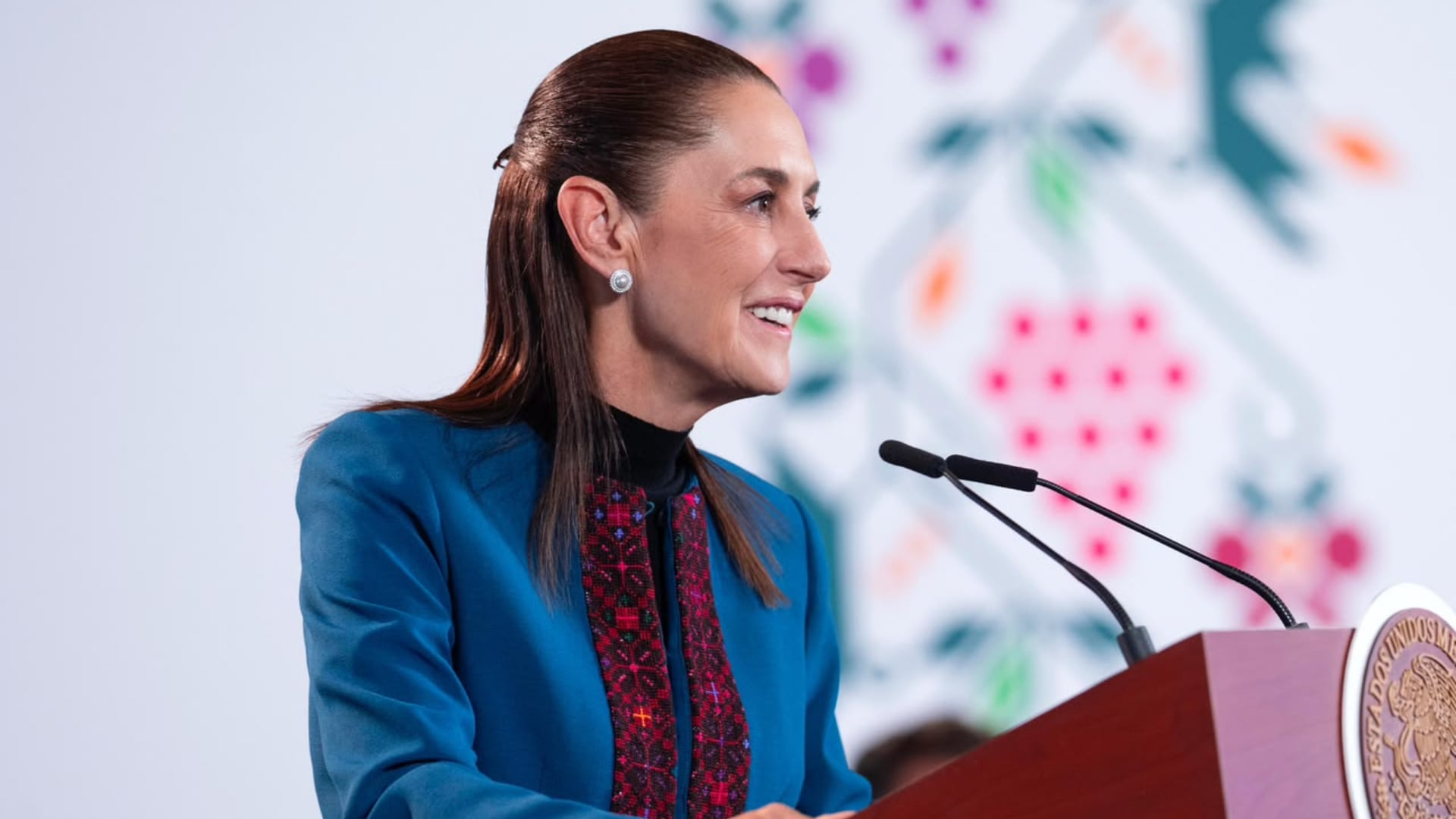 Claudia Sheinbaum ofrece una conferencia de prensa en la que analiza su participación en la cumbre del G20 y la Cumbre Iberoamericana. (Presidencia )