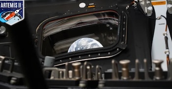 La Tierra desde la ventana de Orión (NASA)
