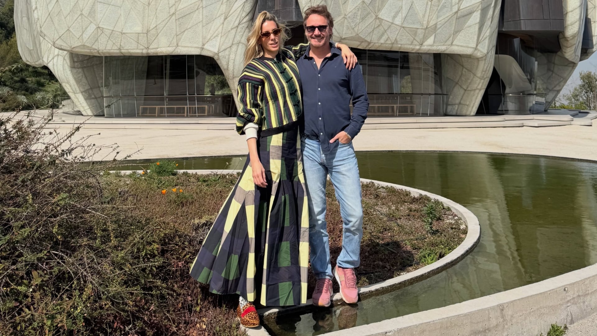 Benjamín Vicuña y Anita Espasandín durante su escapada a Santiago de Chile