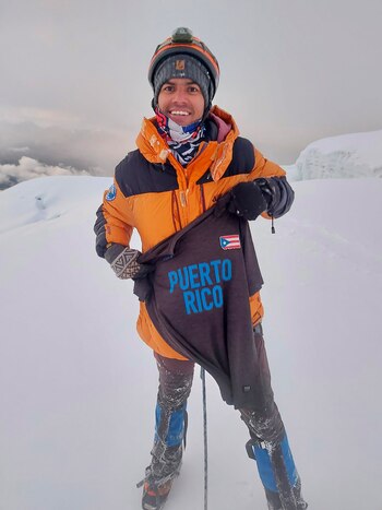 En el monte Huayna Potosí,