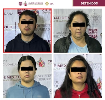 Las cuatro personas detenidas
(SSC)
