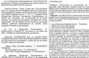 Resolución que ordena cambios en