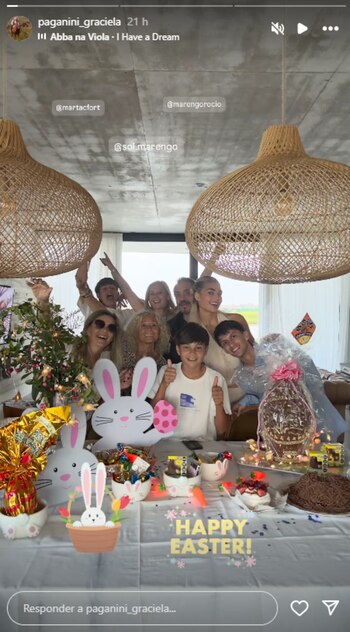 Marta Fort celebró pascuas con