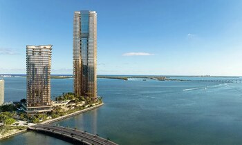 El nuevo complejo The Residences at Mandarin Oriental incluirá dos torres de lujo, una de 66 plantas residenciales y otra mixta de 34 niveles (Miami Residential Group)