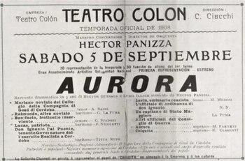 El aviso del estreno de