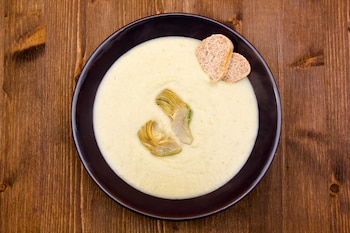 Receta de crema de alcachofas