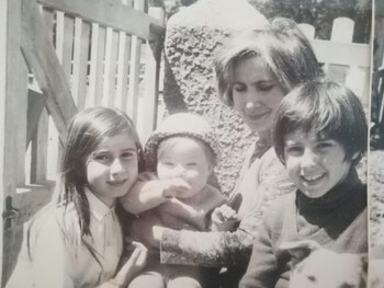 Alejandra, Marcelo, Pablo y su