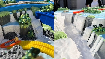 Algunos de los detalles pintados