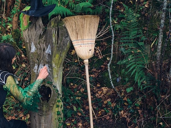 Las escobas, símbolo de vuelos mágicos, se integraron al imaginario de las brujas por su uso en rituales ancestrales (Getty Images)