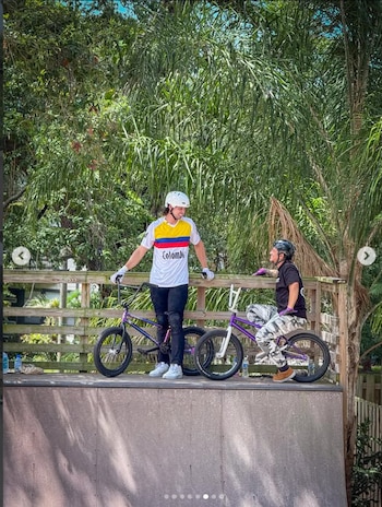 El ciclista mostró una evolución favorable con la reducción de la sedación y señales de recuperación de la conciencia - crédito Instagram/@RobinmezaBMX