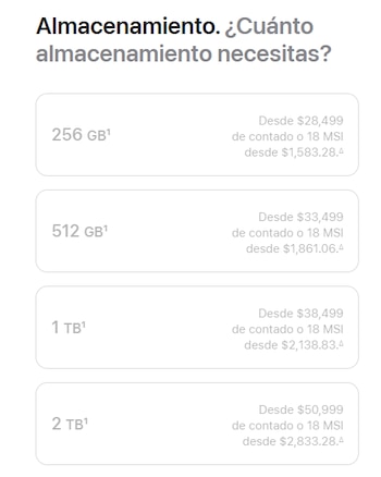 Precio del iPhone 17 Pro MAX en México. (Apple.com)