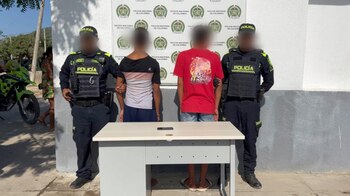 Dos menores de edad fueron