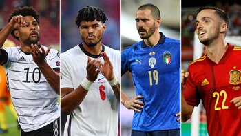 Alemania, Inglaterra, Italia y España