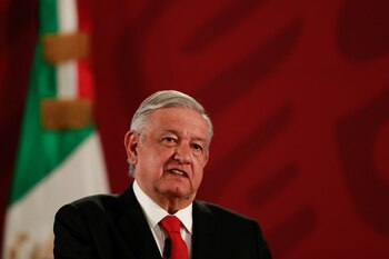 El presidente López Obrador en