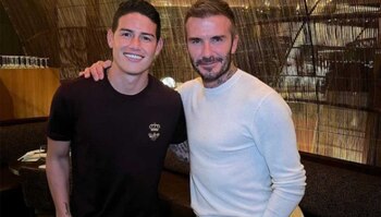 Rodríguez y Beckham se encontraron