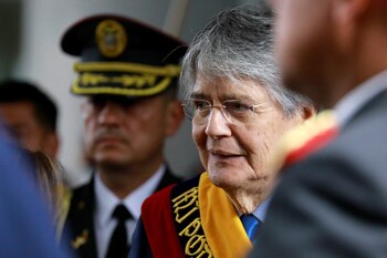 Guillermo Lasso viajó a los