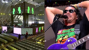 Muricio Mesones en la inauguración