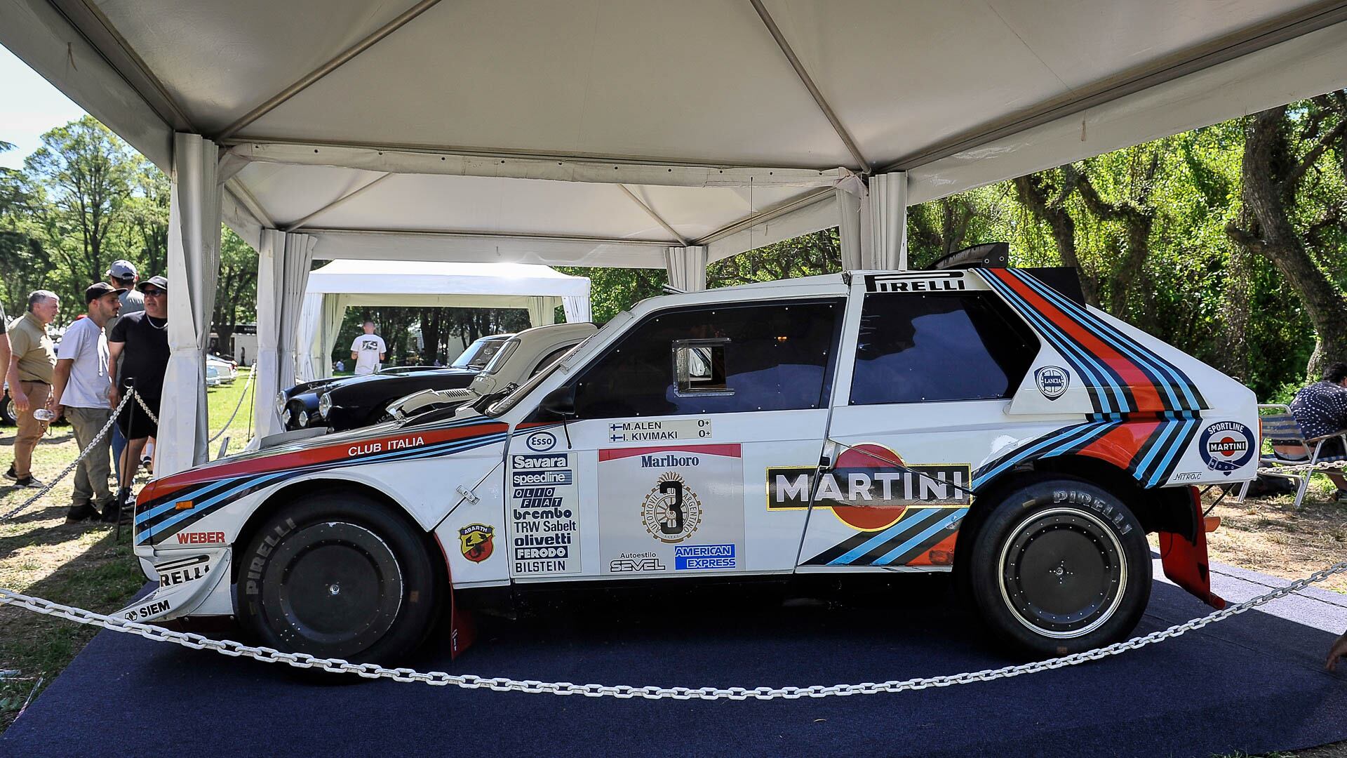 Un Lancia del Grupo B del Rally Mundial