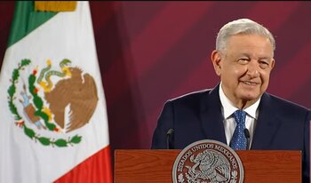 El Presidente Andrés Manuel López Obrador durante su conferencia matutina de este martes 6 de junio. Foto: Captura de Pantalla