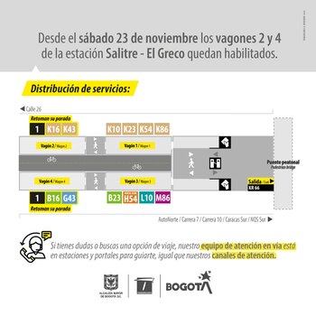 Se reabren dos vagones de