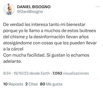 Así lo advirtió Daniel Bisogno