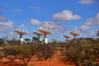 Radiotelescopios adaptados como radares permiten estimar el tamaño y posición de restos espaciales (CSIRO/Handout via REUTERS)