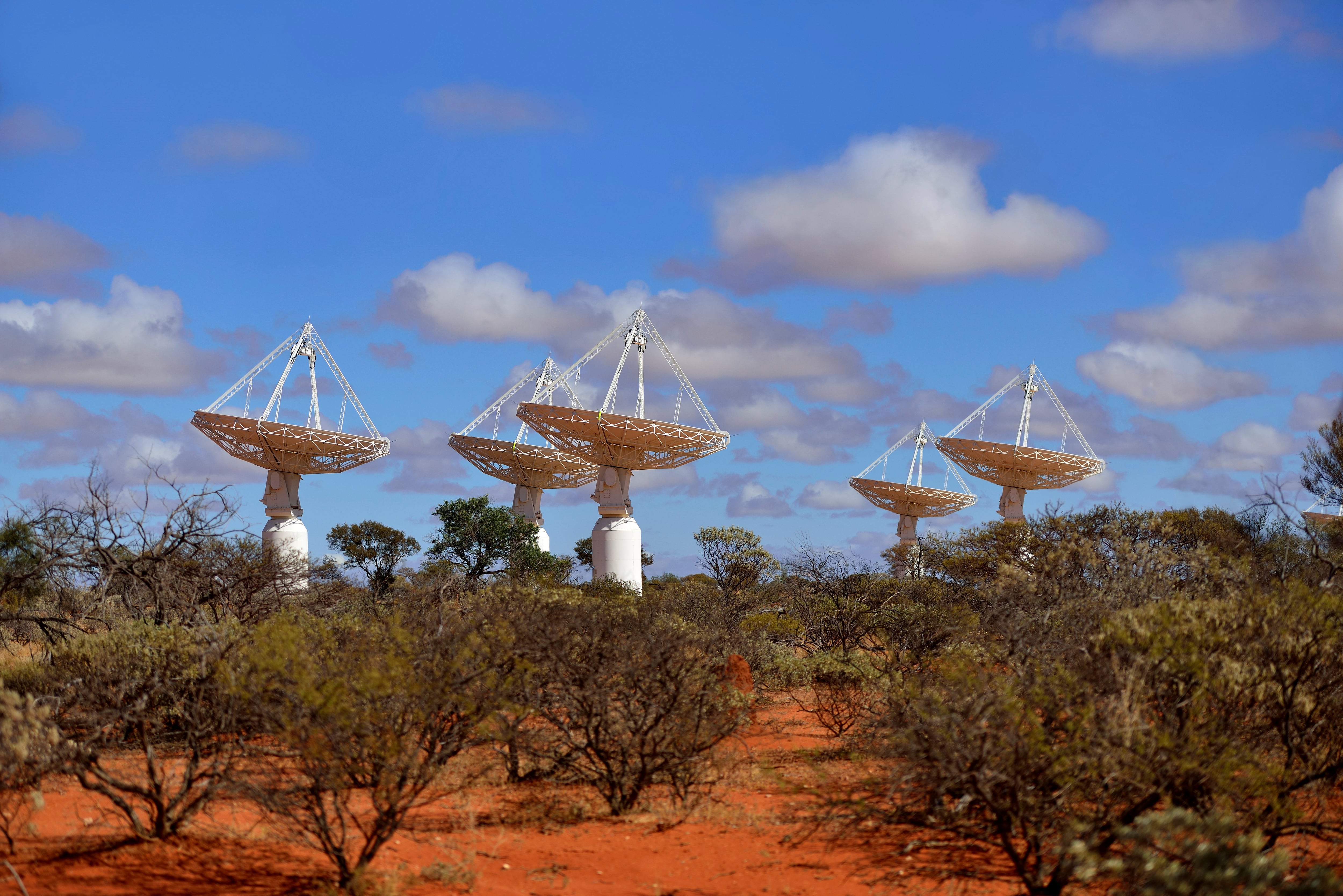 Radiotelescopios adaptados como radares permiten estimar el tamaño y posición de restos espaciales (CSIRO/Handout via REUTERS)