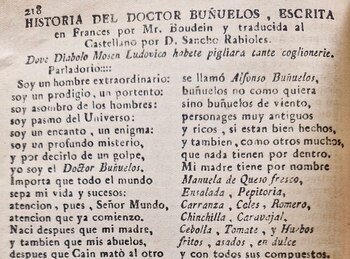 Así empezaba la sátira donde