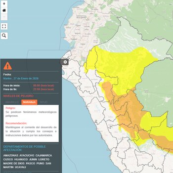 Aviso N°026 NARANJA LLUVIA