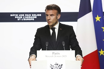 El presidente francés Emmanuel Macron