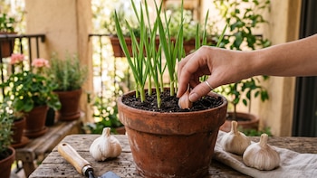 Cómo cultivar ajo en maceta y sin experiencia
