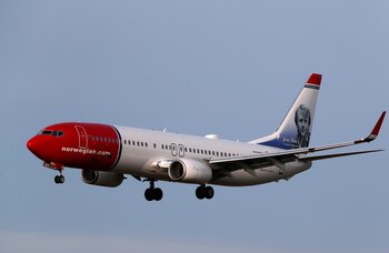 Un avión de Norweigan, la