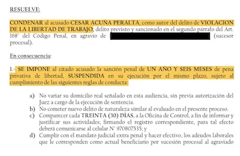 Poder Judicial condena a César Acuña a prisión suspendida por delito laboral en Perú