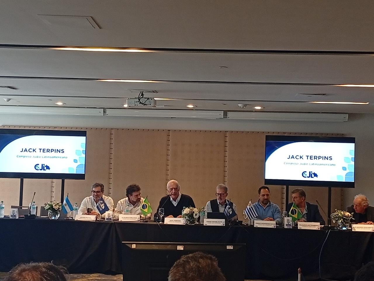 Jack Terpins presidió la reunión del Congreso Judío Latinoamericano junto a Claudio Epelman, Jorge Knoblovits y Mariano Borinsky
