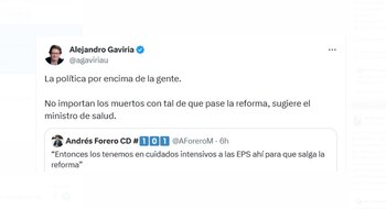 Alejandro Gaviria fue contundente al