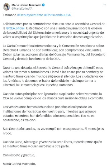 El mensaje de Machado en