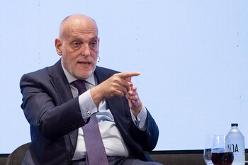 Javier Tebas llegó a Buenos