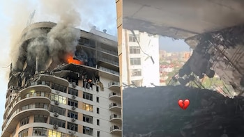 La tenista ucraniana Dayana Yastremska mostró las devastadoras imágenes de cómo quedó la vivienda familiar tras el impacto de un misil ruso