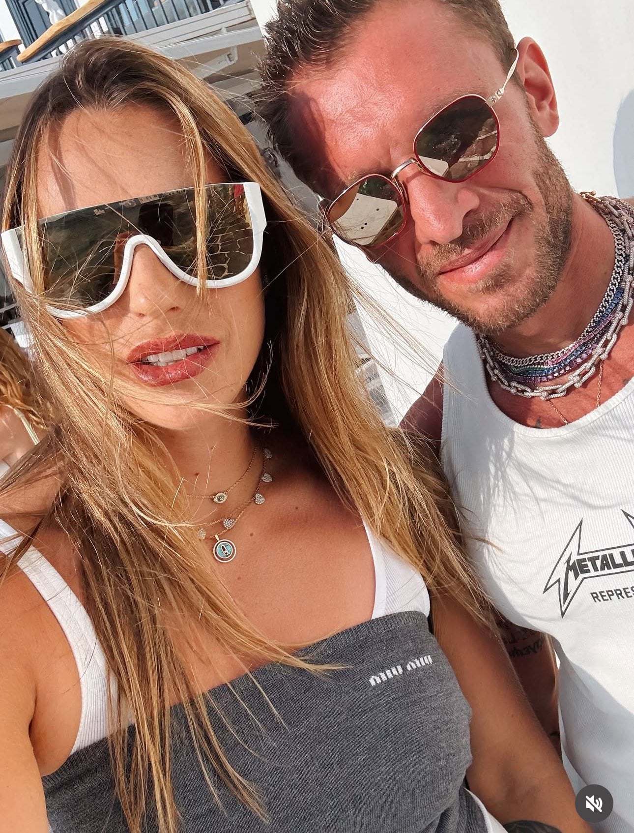 Sabalenka y Frangulis, durante las vacaciones