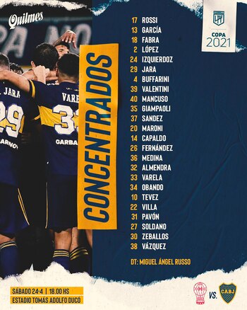 La lista de convocados de