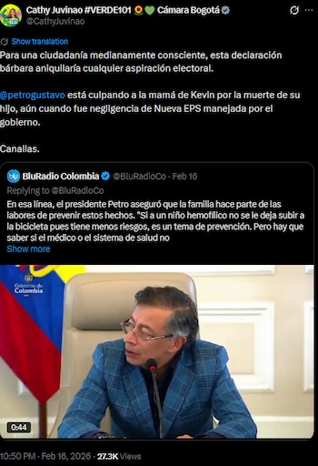 Cathy Juvinao acusó a Gustavo