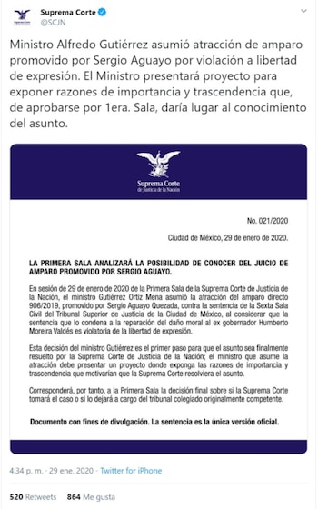 Fallo de la Corte en