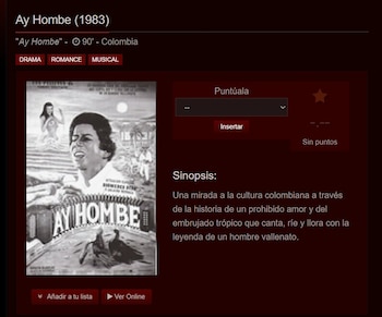 La presentación de la película