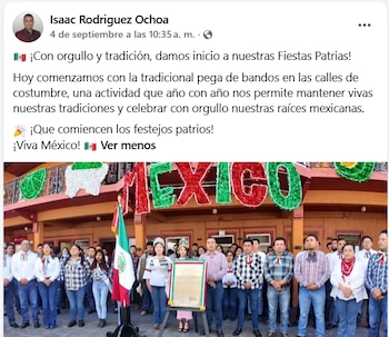 La última publicación del exalcalde en su cuenta de facebook data del 4 de septiembre, unos días antes de ser detenido como parte de la Operación Enjambre. (Crédito: facebook)