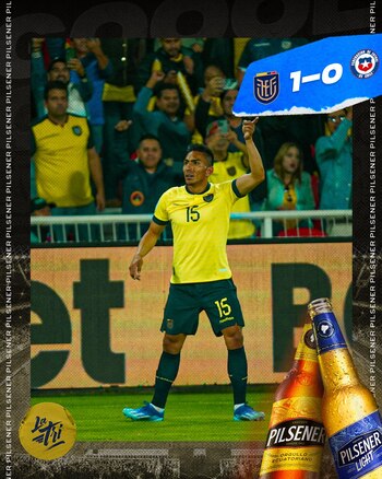Ecuador venció 1-0 a Chile