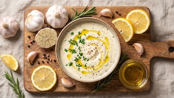 Salsa de ajo y limón: una receta versátil para acompañar patatas, carnes, pescados y verduras