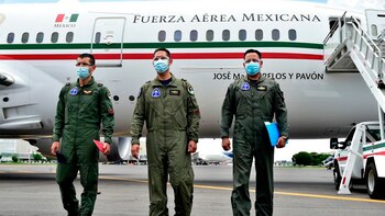 La aeronave llegó a México