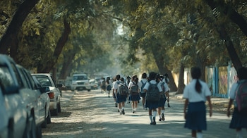 infancia activa, camino escolar, ejercicio físico, hábitos saludables, bienestar infantil, rutina diaria, salud de niños, educación, movimiento cotidiano, vida sana - (Imagen Ilustrativa Infobae)